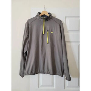 Masters Gray and Yellow Men's 1/4 Zip Pullover
